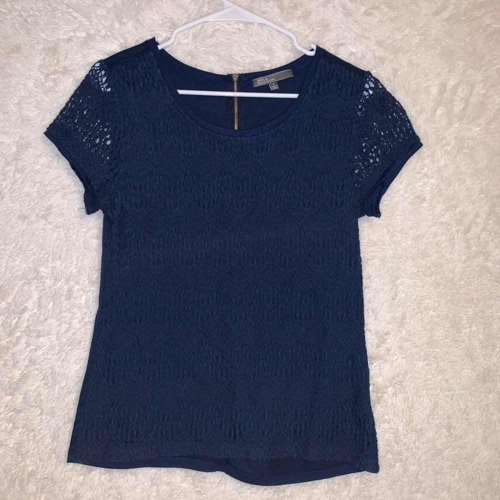 blue t-shirt